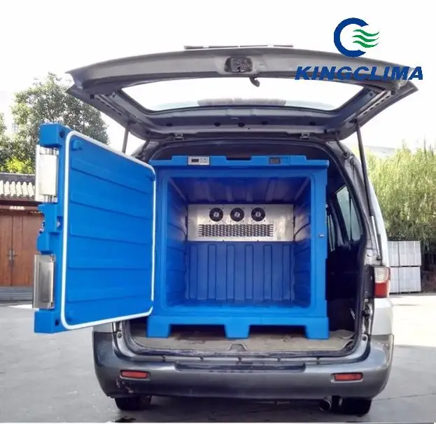 Tricycle using full electric portable refrigerator drain basket food freeze van cold room storage cold box