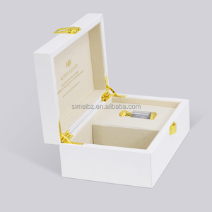 Caja de Regalo de Perfume Oud Blanco Personalizada, Lujosa, de 6 ml y 12 ml, Botella de Attar de Cristal, Caja de Madera y Cuero PU para Envasado de Aceites Esenciales - Product Image 2