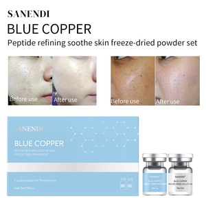 Blue Copper Peptide <b>Face</b> <b>Serum</b> Hydrating Smoothing Daily Skin Care Custom Packaging Wholesale OEM ODM - Product Image 2