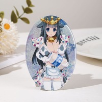 Badge en métal vierge personnalisé à bas prix avec impression de logo, sans minimum de commande, pour promotion, cadeau, vente en gros