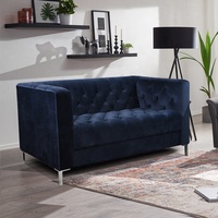 Versátil Estilo Europeo Diseño de lujo Terciopelo azul con mechones individual futón 3 + 2 + 1 sofá cama sofá Cum muebles