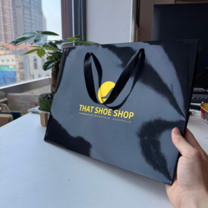 Lipack lüks özel <span class=keywords><strong>Logo</strong></span> ayakkabı butik ambalaj hediye kağıt giysi için alışveriş çantası - Product Image 3