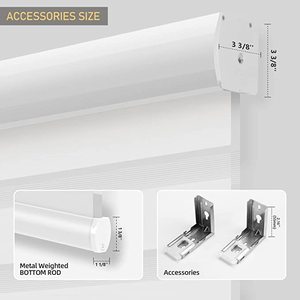 Persianas Eléctricas Personalizadas, Persianas Día y Noche Motorizadas, Persianas <span class=keywords><strong>Zebra</strong></span> - Product Image 5