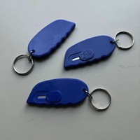 Mini coupe-boîte de sécurité Mini coupe-lettre multi-fonctionnel papier coupe-lettre bureau cadeau porte-clés porte-clés