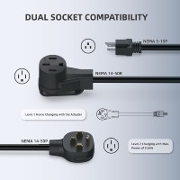 Chargeur EV certifié ETL FCC de niveau 2, 40A, 9,6 kW, 240V, prise J1772 NEMA 14-50, adaptateur 5-15, station de charge murale portable