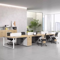 Ensemble de bureau en bois moderne et minimaliste avec tiroirs et structure métallique pour bureau à domicile ou salle d'étude