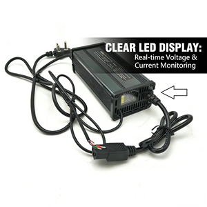 <span class=keywords><strong>Chargeur</strong></span> de Batterie pour Véhicule Électrique 48V 5A pour Vélo Électrique/Trottinette, Puissance de Sortie 600W avec Ports AC/DC - Product Image 2