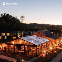 Tente de réception de luxe transparente pour mariage, imperméable, avec structure en aluminium, grande portée, pour événements extérieurs, restaurants, cérémonies, expositions