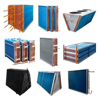 Échangeur de chaleur en forme de V avec serpentin en cuivre et ailettes en aluminium pour climatiseur HVAC, pompe à chaleur, réfrigération CE UL ISO