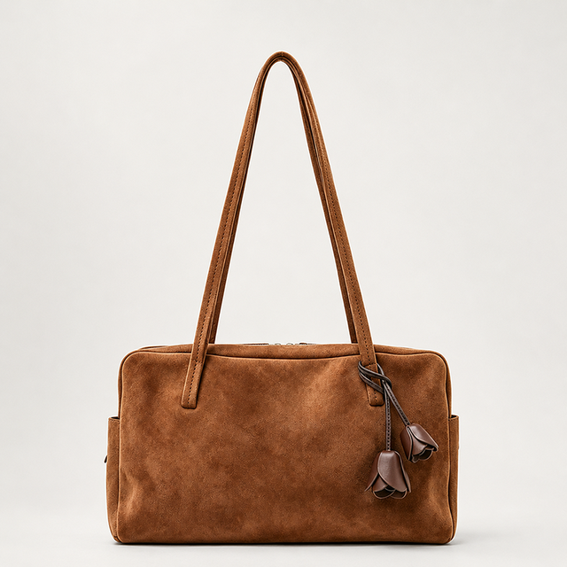 Genuine Leather Single Shoulder Tote Bag for Women Organizer Purse Vintage Style Luxury Handbags Custom OEM Service