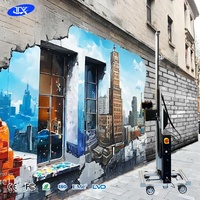 Imprimante UV verticale murale et au sol à double usage, machine à jet d'encre à effet 3D pour l'impression murale intérieure et extérieure
