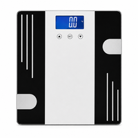 Balance connectée professionnelle de composition corporelle numérique 180 kg avec fonction de mémoire multi-utilisateurs pour la maison et la salle de sport