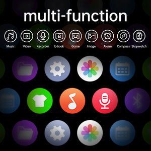 $23.5 इकाई मूल्य कस्टम mp3 mp4 खिलाड़ी स्मृति खेल बाइकिंग रिकॉर्डर चित्र बाहरी स्पीकर पोर्टेबल संगीत घड़ी - Product Image 4
