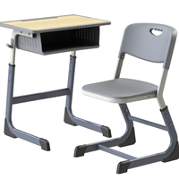 Bureau et chaise d'étudiant réglables et détachables pour la salle de classe, mobilier scolaire confortable, bureau et chaise d'étude