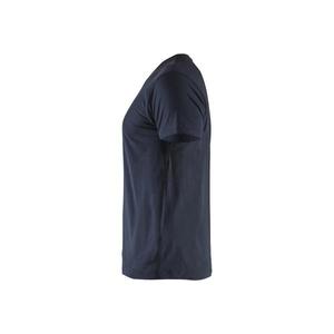 BLAKLADER - 336010298600XXL Camiseta con cuello en V Azul marino oscuro-EAN 7330509602331 CAMISETAS Y POLOS DE TRABAJO - Product Image 4