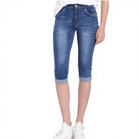 Jean en denim skinny taille haute pour femme, grande taille, style gothique Y2K, imprimé léopard, détails déchirés, extensible, longueur genou