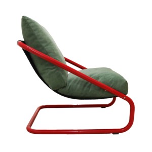 كرسي استرخاء عصري محمول صديق للبيئة بتصميم نوردي، أريكة فردية من نسيج مزيج الصوف، كرسي كسول للغرفة - Product Image 1