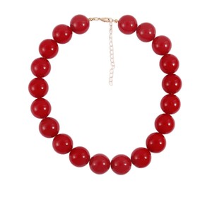 Collar Unisex con Cuentas Redondas <span class=keywords><strong>de</strong></span> Plástico en Forma <span class=keywords><strong>de</strong></span> Corazón Estilo Bohemio Europeo y Americano con Colgante <span class=keywords><strong>de</strong></span> Amor Desmontable - Product Image 5