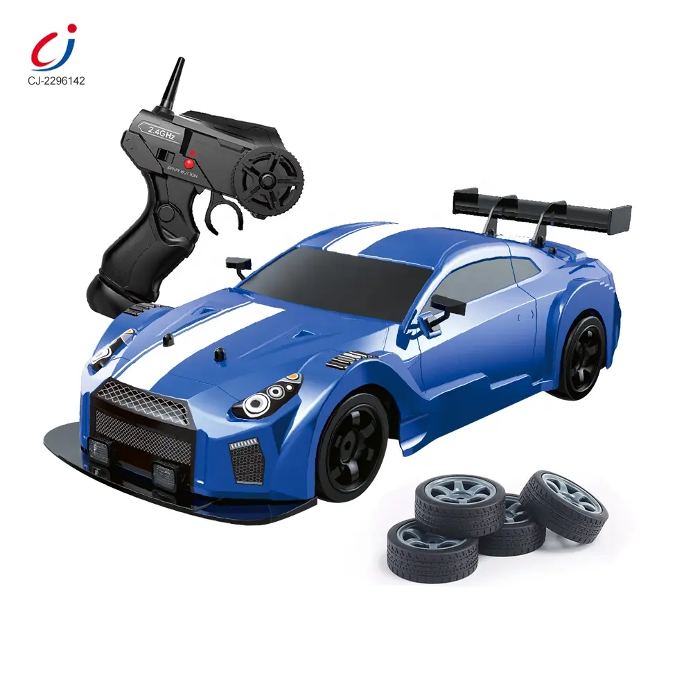 Chengji 2.4G Hot Bán RC drift xe 1 16 4WD tốc độ cao chiếu sáng xe ô tô mô hình đồ chơi điều khiển từ xa drift Racing xe với phun