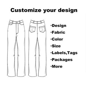 Calças <span class=keywords><strong>Jeans</strong></span> Femininas Casuais com Franjas Personalizadas, Estilo Streetwear, Cintura Alta, Y2K, Ajuste Slim, Calças Flare - Product Image 5