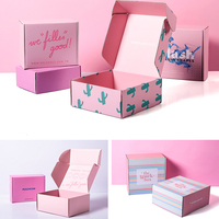 Boîte pliable en carton ondulé avec logo personnalisé, PPWR-Oriented, écologique, recyclable, pour chaussettes, vêtements, accessoires, taille personnalisée, UV