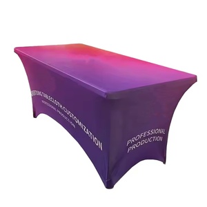 Nappe publicitaire à tréteaux Nappe en tissu bon marché personnalisée de 6 pieds - Product Image 1