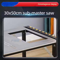 FSBOLING Levage à une main WJ108 Table de scie pliable portable efficace et stable