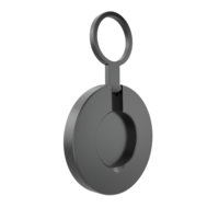 Chargeur sans fil magnétique avec support anneau dissimulé, ultra-mince, portable, plaque de charge magnétique 180 °   Chargeur rapide Rotate Qi pour iPhone