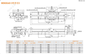 WDKK 60 Lead 600 Módulo Lineal de Alta Precisión con Rodamiento de Bolas y Accionamiento de Eje Único para Robots - Product Image 2