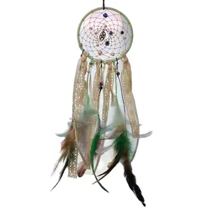 Indian DIY Dream Catcher Handmade Making Supplies Organic Home Decor Ornament Craft Kit