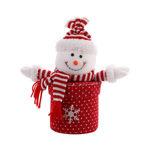 การ์ตูนคริสต์มาสอีฟแอปเปิ้ลกล่องตกแต่งถักของเล่นน่ารักตุ๊กตาออกแบบตุ๊กตาของขวัญหลอดคริสต์มาสตารางกล่องเก็บ - Product Image 1