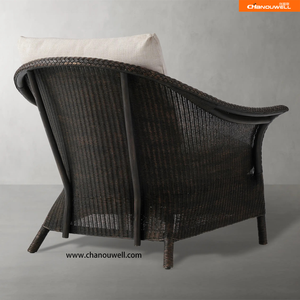 2025 nouvelle chaise en rotin PE-cadre en aluminium durable écologique maître tissé tout temps classique de qualité supérieure patio jardin - Product Image 4