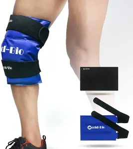 WORLD-BIO 무릎 얼음 젤 팩 랩 부상, 재사용 차가운 뜨거운 치료 다리 허벅지 정강이 팔꿈치 통증