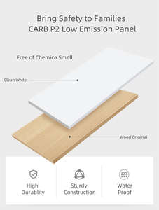 בית משרד שולחן, L צורת עץ מחשב שולחן עם מדפים, L-צורת פינת מחקר חדר ריהוט - Product Image 5