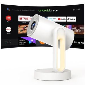 Projecteur LED Home Cinéma 2026 300 Lumens ANSI 2 Go 16 Go Compatible Affichage 4K Système Android 11 Intelligent - Product Image 3