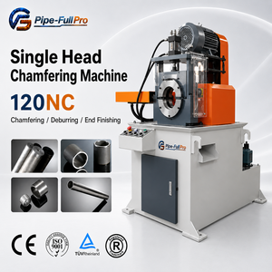 Machine à chanfreiner les extrémités de tubes en acier de grand diamètre à tête unique pour le traitement des extrémités et la finition de surface lisse - Product Image 1