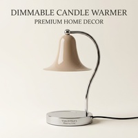 Nueva Lámpara Calentadora de Velas de Cristal, Lámpara de Mesa de Aromaterapia de Estilo Europeo y Americano, Decoración Romántica Nórdica para el Hogar