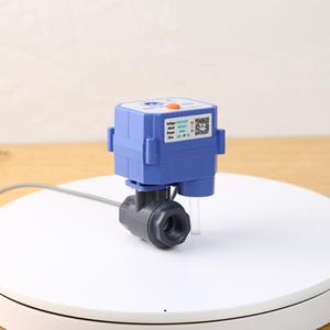 Vanne à boisseau sphérique électrique à télécommande avec WiFi, personnalisable, en plastique UPVC pour les fluides aqueux - Product Image 2
