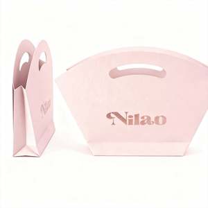 Bolsa de Cartón Artesanal Personalizada, Cuerda de Algodón, Materiales Reciclados, Impresión Serigráfica, Estampado en Caliente, Estilo de Lujo, Regalo Artesanal - Product Image 4