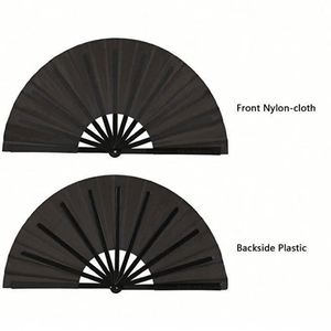 High Quality Custom 35Cm Bamboo Folding Kungfu Clack Portable Painted Hand <b>Fan</b> for Festival and Halloween - Product Image 1