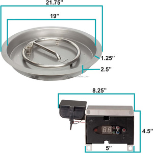 Kit de hoguera de acero inoxidable con quemador - Product Image 5