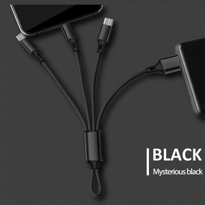 Özelleştirmek logosu <span class=keywords><strong>3</strong></span> In 1 çoklu USB anahtar şarj kablosu yüksek kalite <span class=keywords><strong>3</strong></span> in 1 USB kablosu için telefon şarj için güç bankası - Product Image 3