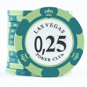 0,25 25 <span class=keywords><strong>Cent</strong></span> Las Vegas Crown Professionelle 14g 14 Gramm China Echte Casino Günstige Clay Texas Hold'em Pokerchips zum Verkauf - Product Image 2