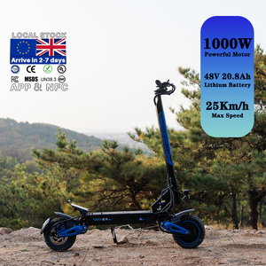 Trottinette pliable à double moteur, stock disponible en entrepôts UE, AU, UK, triple amortissement, autonomie extrêmement longue de 70 km, légère - Product Image 1