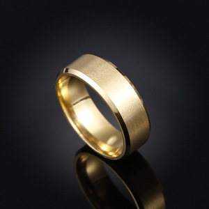 Meistverkaufter 8MM Matt Edelstahl Herrenring INS-Style Schlichter Trendiger Herrenring - Product Image 3