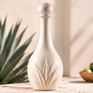 Botella <span class=keywords><strong>de</strong></span> Vino <span class=keywords><strong>de</strong></span> Cerámica Mate <span class=keywords><strong>de</strong></span> Lujo, 500 ml, Diseño <span class=keywords><strong>de</strong></span> <span class=keywords><strong>Agave</strong></span> Resistente a Altas Temperaturas, Forma Personalizada, <span class=keywords><strong>Licor</strong></span>, Fábrica OEM, Venta al Por Mayor - Product Image 2