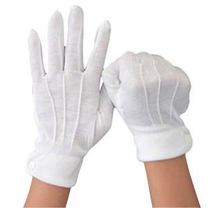 Guantes de Trabajo de Poliéster y Algodón Blancos para Hombre y Mujer, Protección Laboral, para Conductor, <span class=keywords><strong>Portero</strong></span>, Trabajo Cultural, con Tres Tendones, Electrónicos - Product Image 5