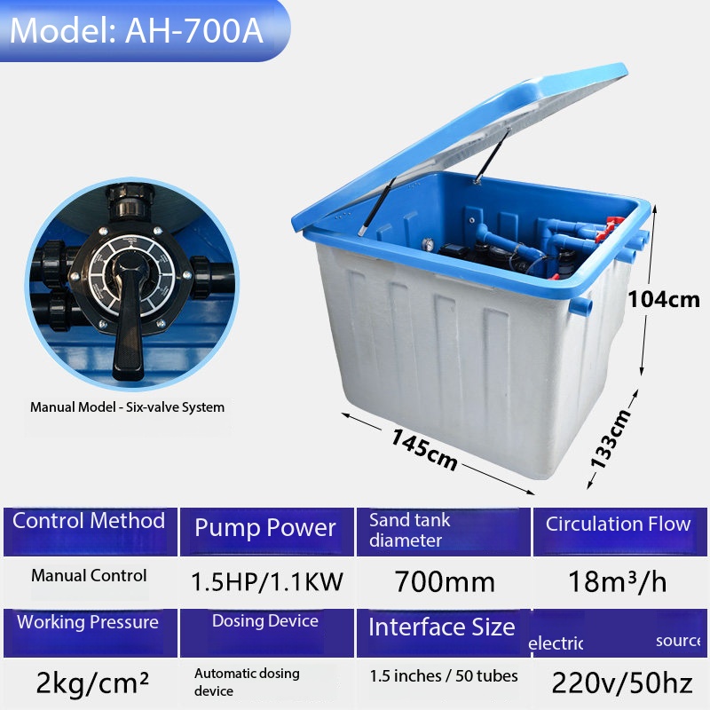 Sistema de filtro enterrado AH-700A