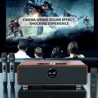 Barre de son P600 Wood Home KTV 2.1 Surround Bluetooth 5.0 avec micro sans fil pour télévision