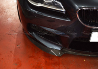 Pour BMW Série 6 F12 F13 M6 2014-2016 Auto Tuning V-Style En Fiber De Carbone Spoiler Avant Pare-chocs Lèvre Menton Splitter